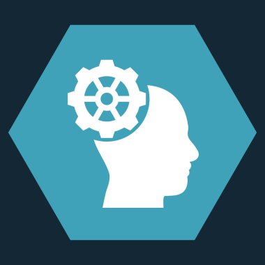 Head Gear Flat Vektör Simgesi