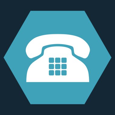 Sesi telefon düz vektör simgesi