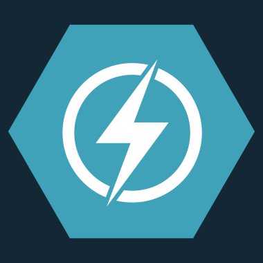 Elektrik düz vektör piktogram