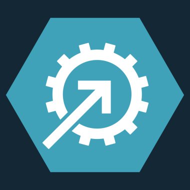 COG Tümleştirme düz vektör piktogram