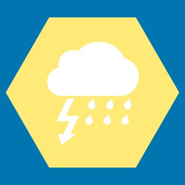 Fırtına düz vektör simgesi