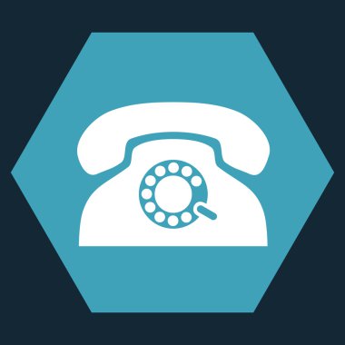 Darbe Telefon Düz Vektör Simgesi