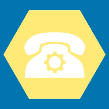 Telefon Ayarları Düz Vektör Sembolü