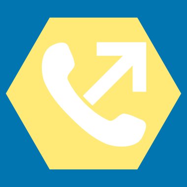 Giden Çağrı Düz Vektör Sembolü