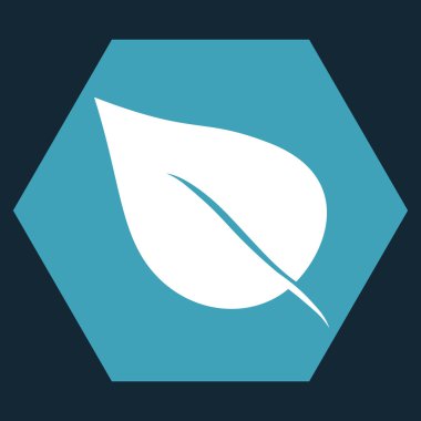 Bitki yaprak düz vektör simgesi