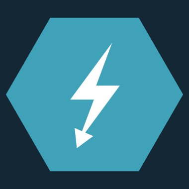 Electric Strike Düz Vektör Sembolü