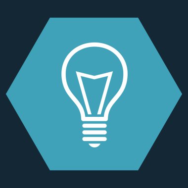 Lamba ampul düz vektör simgesi