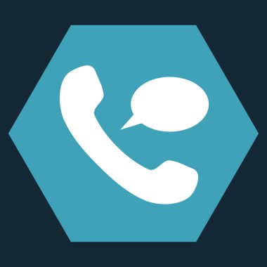 Telefon iletisi düz vektör piktogram