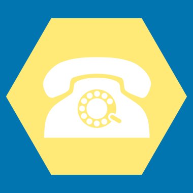 Darbe telefon düz vektör sembolü