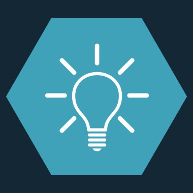 Ampul düz vektör piktogram