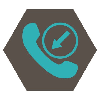 Gelen Çağrı Düz Vektör Sembolü