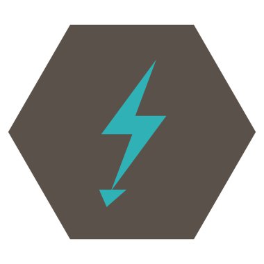 Electric Strike Düz Vektör Simgesi