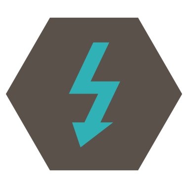 Yüksek Gerilim Düz Vektör Sembolü