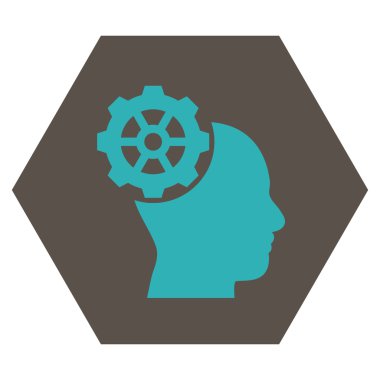 Head Gear Flat Vektör Sembolü