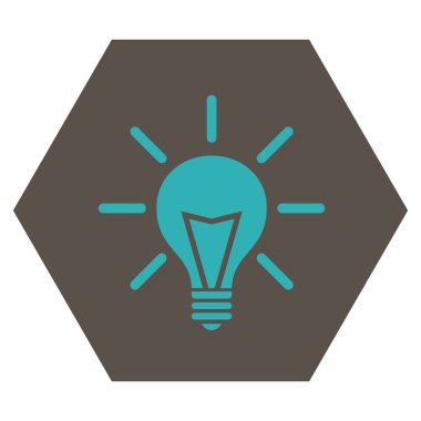 Elektrik Işık Düz Vektör Sembolü