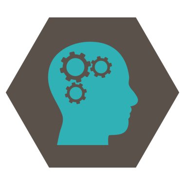 Beyin Dişlileri Düz Vektör Sembolü