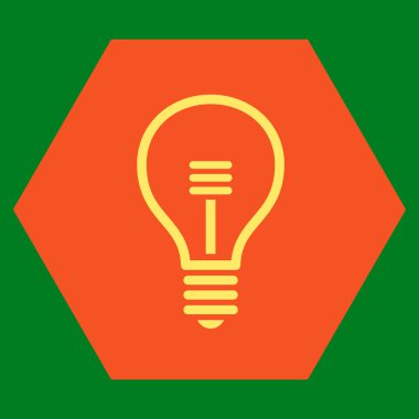 Lamba Ampul Düz Vektör Sembolü