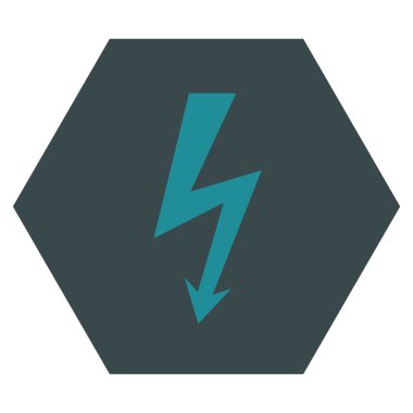 Yüksek Gerilim Düz Vektör Sembolü