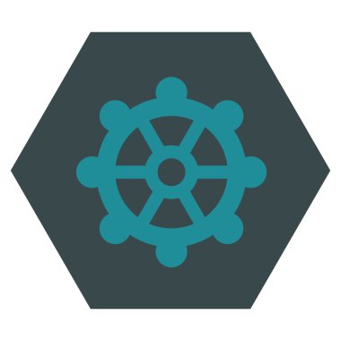 dişli düz vektör simgesi