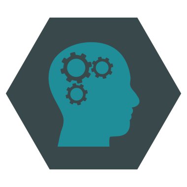 Beyin Dişlileri Düz Vektör Sembolü