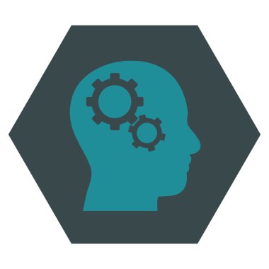 Beyin Dişlileri Düz Vektör Sembolü