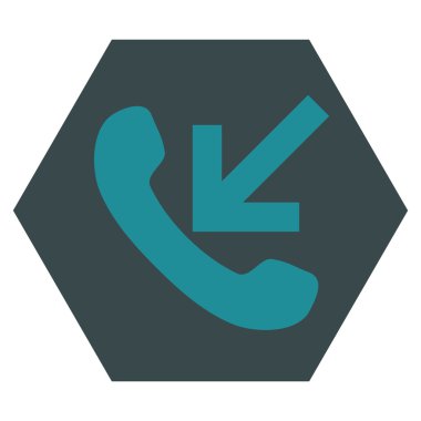 Gelen arama düz vektör simgesi