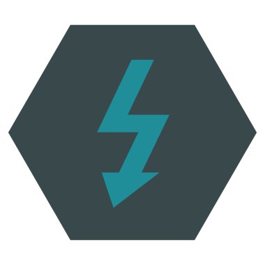 Yüksek Gerilim Düz Vektör Sembolü