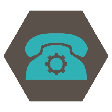 Telefon Ayarları Düz Vektör Sembolü