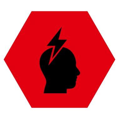 Baş ağrısı Düz Vektör Piktogram