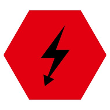 Electric Strike Düz Vektör Sembolü