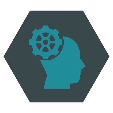 Head Gear Flat Vektör Simgesi