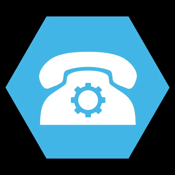 Telefooninstellingen plat vector symbool — Stockvector