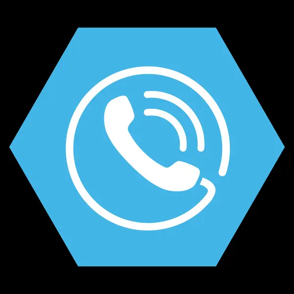 Telefonsamtal platt vektor symbol — Stock vektor