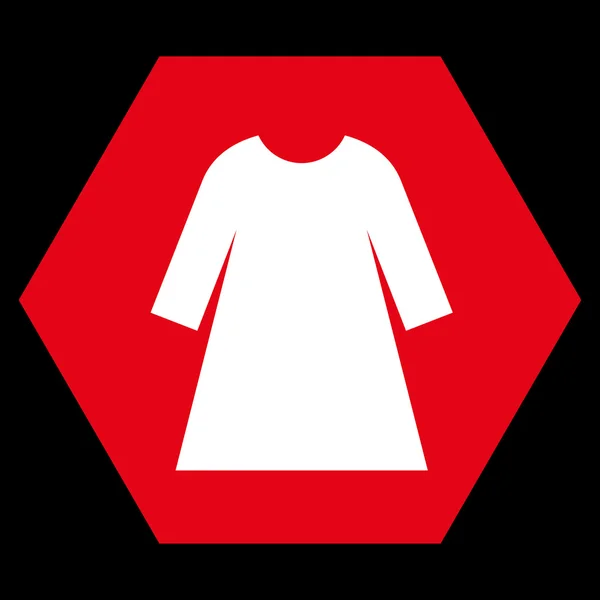 Robe Femme Vecteur Plat Symbole — Image vectorielle