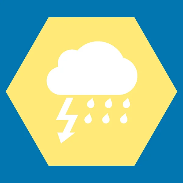 Thunderstorm Flat Vector Icon