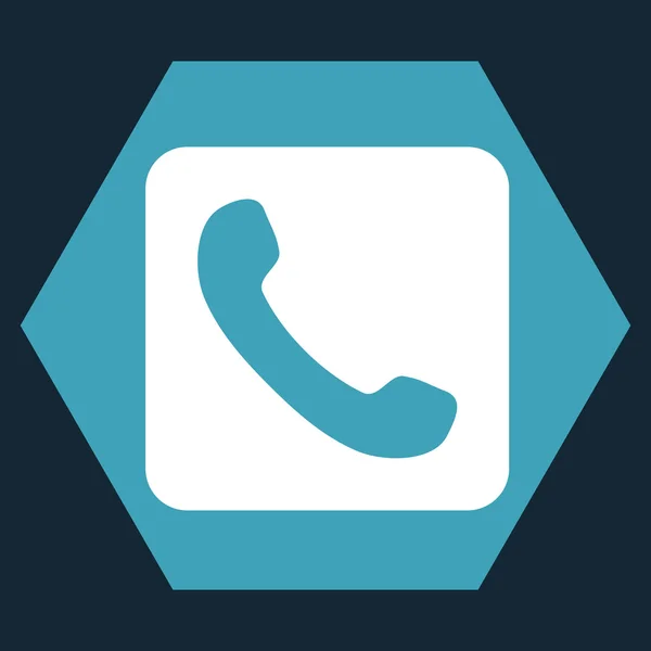 Téléphone plat icône vectorielle — Image vectorielle