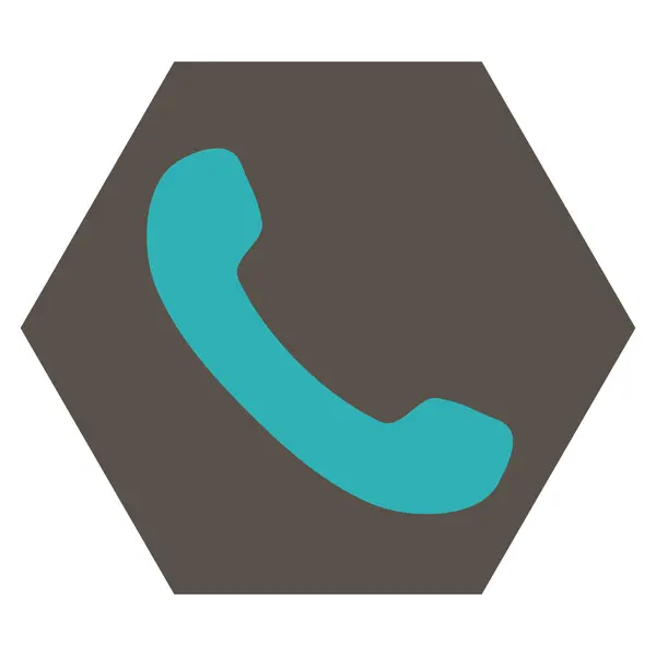 Telefoon ontvanger platte Vector Icon — Stockvector