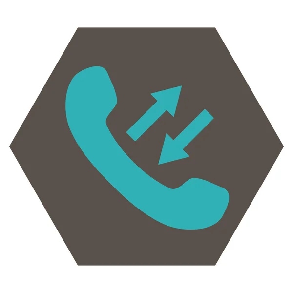 Teléfono hablando plana Vector icono — Vector de stock