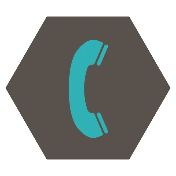 Σύμβολο επίπεδου διανύσματος δέκτη τηλεφώνου — Διανυσματικό Αρχείο