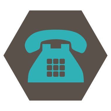 Sesi telefon düz vektör simgesi