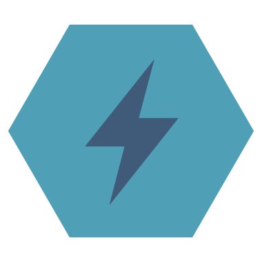 Electric Strike Düz Vektör Simgesi