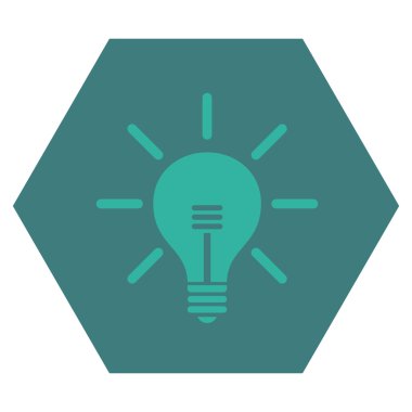 Ampul Düz Vektör Simgesi