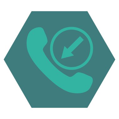 Gelen Çağrı Düz Vektör Sembolü