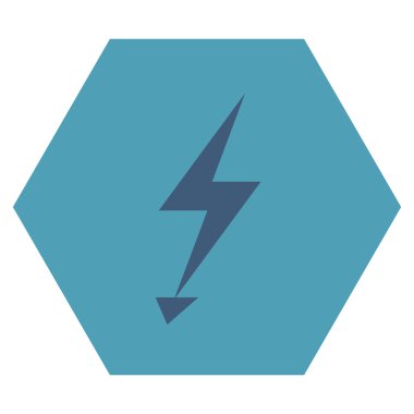 Electric Strike Düz Vektör Sembolü