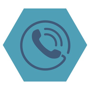 Telefon görüşmesi düz vektör piktogram