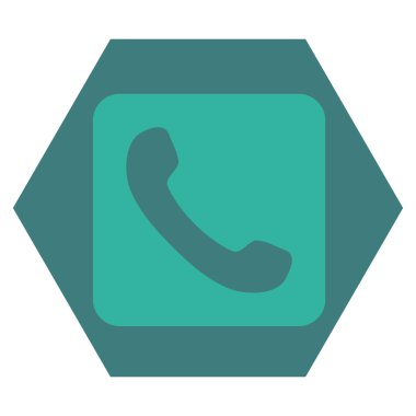 Telefon düz vektör piktogram