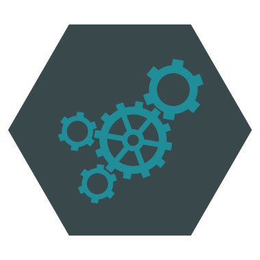 Mekanizma Düz Vektör Simgesi