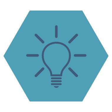 Ampul düz vektör piktogram