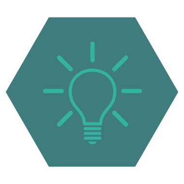 Ampul Düz Vektör Sembolü