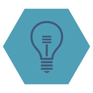 Lamba ampul düz vektör simgesi